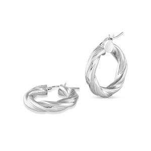 Pei srebrne naušnice