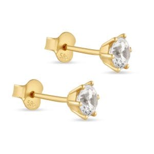 Solitaire  zlatne naušnice