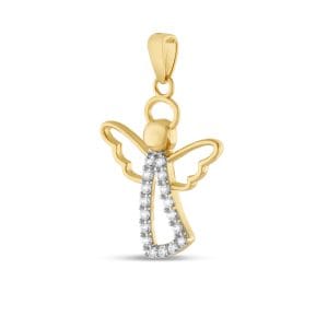 Angel zlatni privjesak