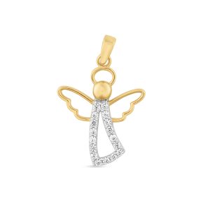 Angel zlatni privjesak