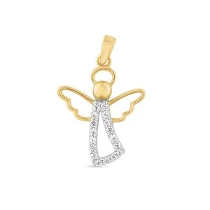 Angel zlatni privjesak