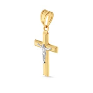 Cross zlatni privjesak