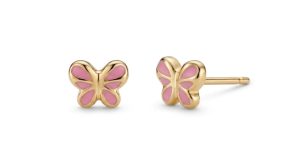 Chasing Pink zlatne naušnice